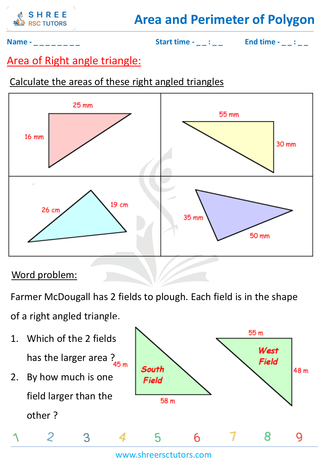 Area Of Right Angle Triangle (6)