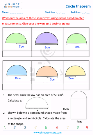 Area Of Semicircle (3)