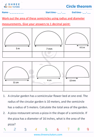 Area Of Semicircle (6)
