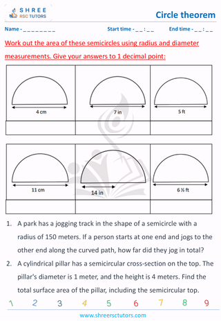 Area Of Semicircle (2)