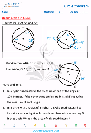 Quadrilaterals In Circle (3)