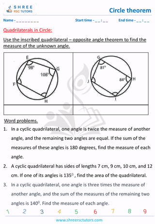 Quadrilaterals In Circle (7)