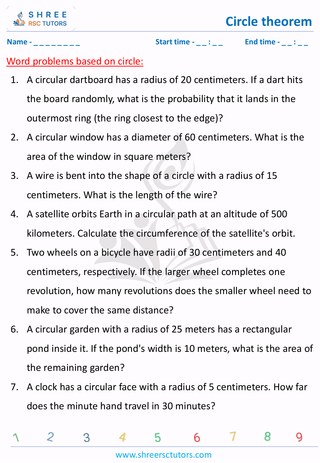 Word Problems On Circle Grade 8 (10)