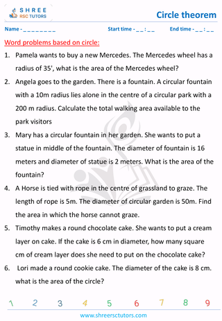 Word Problems On Circle Grade 8 (5)