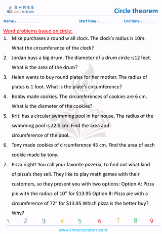 Word Problems On Circle Grade 8 (6)