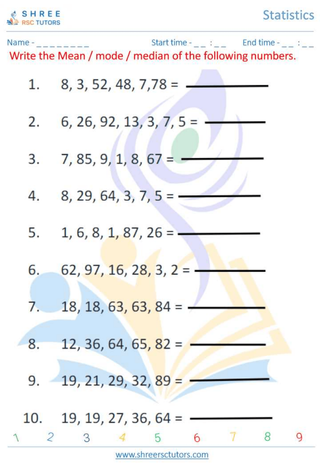 Mean, Mode And Median, Range (2)