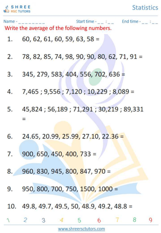 Mean, Mode And Median, Range (3)
