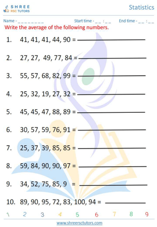 Mean, Mode And Median, Range (4)