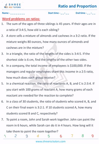 Word Problems On Ratios 2