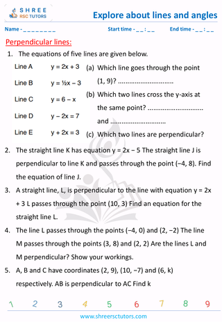 Perpendicular Lines (1)