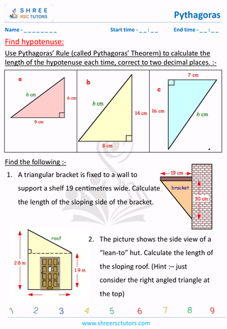 Find Hypotenuse (6)