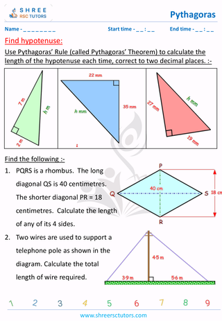Find Hypotenuse (7)