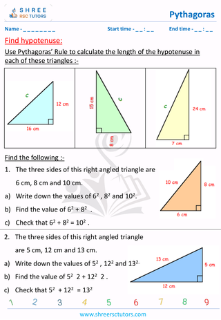 Find Hypotenuse (2)