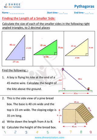 Finding The Length Of A Smaller Side (2)