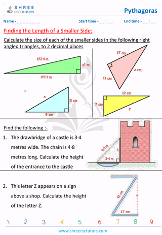 Finding The Length Of A Smaller Side (5)