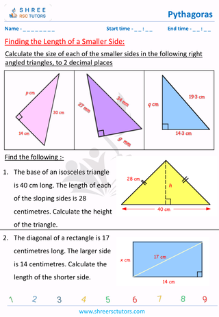 Finding The Length Of A Smaller Side (4)