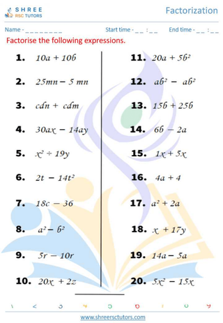 Factorization 1