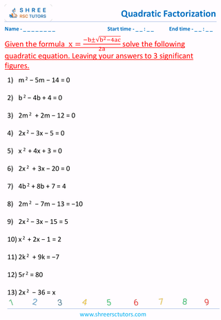 Using Quadratic Formula (4)
