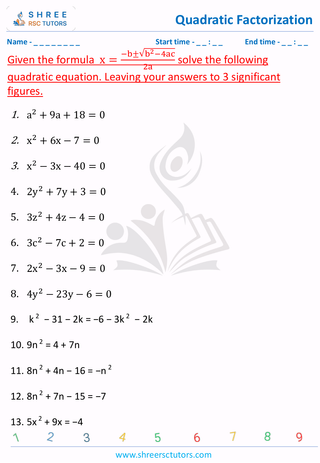 Using Quadratic Formula (3)