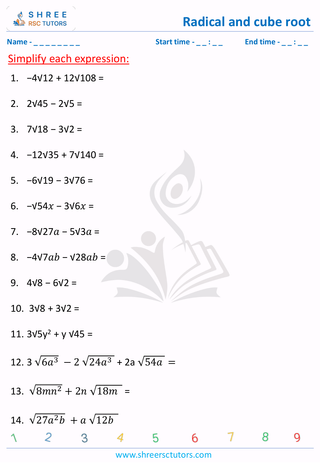 Adding And Subtracting Radicals (2)