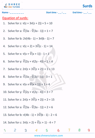 Equation Of Surds (2)