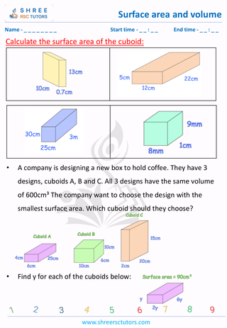 Calculate The Surface Area Of The Cuboid (4)