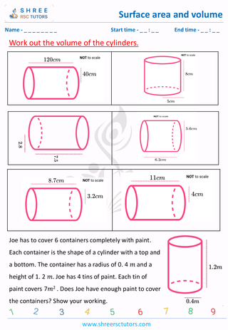 Volume Of The Cylinders (2)