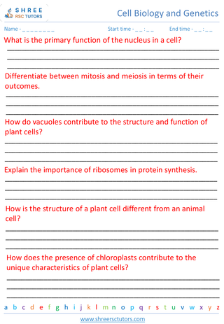 Cell Structure And Function 1