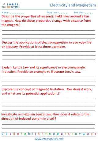 Magnetism And Electromagnetic Induction 6