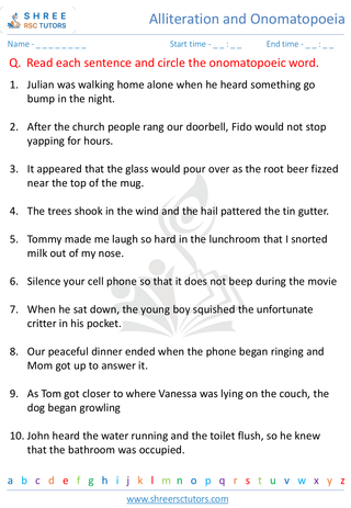 Alliteration And Onomatopoeia 8