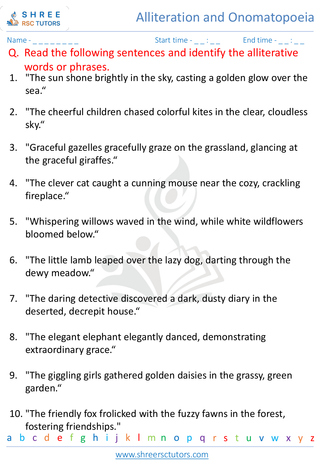 Alliteration And Onomatopoeia 5