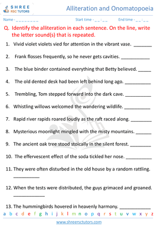 Alliteration And Onomatopoeia 10