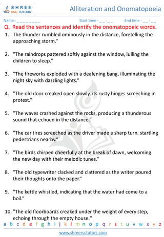 Alliteration And Onomatopoeia 3