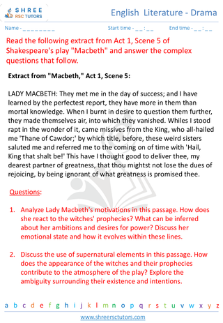 English  Literature   Drama 1