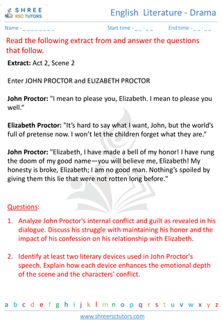 English  Literature   Drama 8