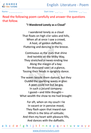 English  Literature   Poem 7