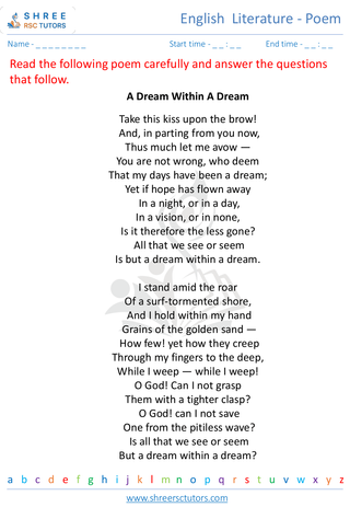 English  Literature   Poem 9