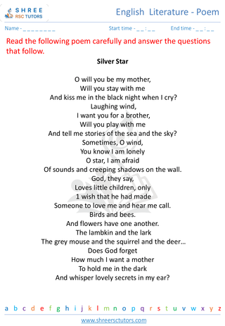 English  Literature   Poem 4