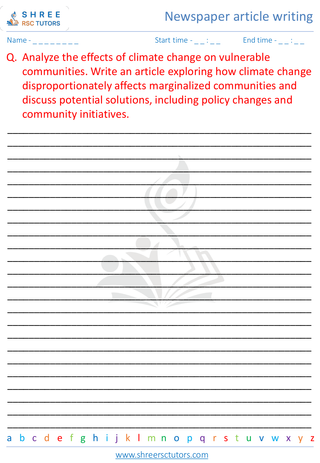 Newspaper Article Writing 9