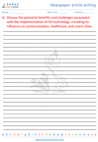 Newspaper Article Writing 1