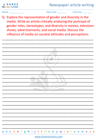 Newspaper Article Writing 6