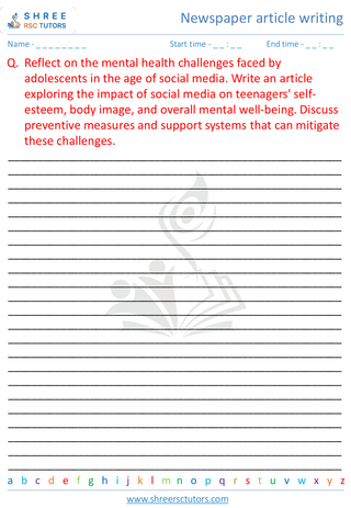 Newspaper Article Writing 10