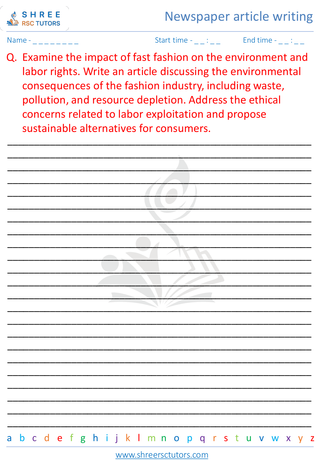 Newspaper Article Writing 5