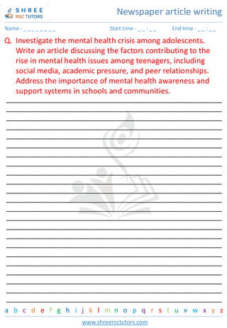 Newspaper Article Writing 3