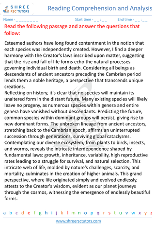 Reading Comprehension And Analysis   Non Fiction  9