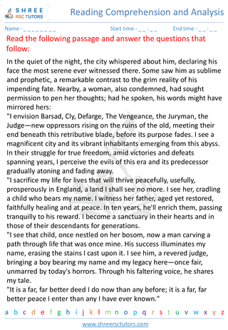 Reading Comprehension And Analysis   Non Fiction  6