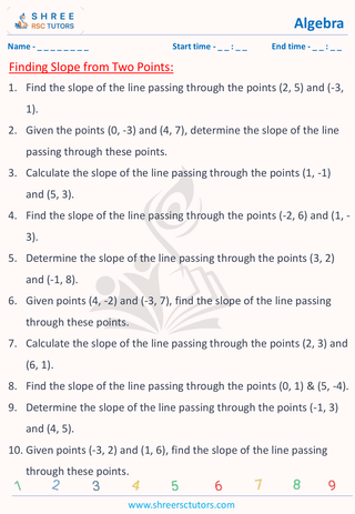 Straight Line Equations (5)