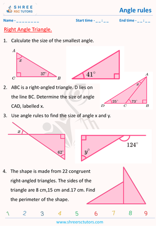 Right Angled Triangle Questions (3)