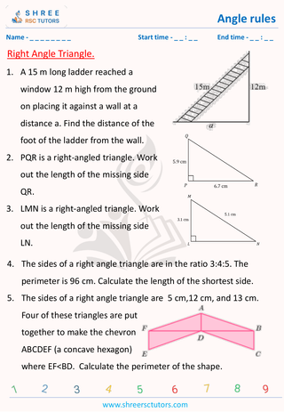 Right Angled Triangle Questions (1)