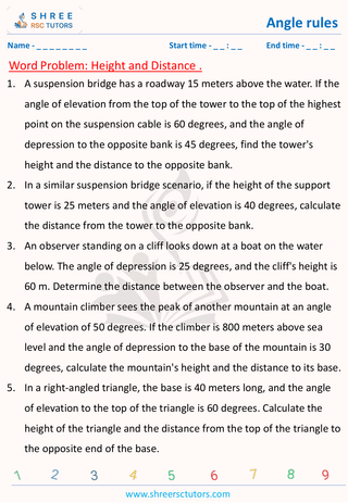 Find The Distance And Height Word Problems (1)